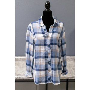 NWT Tribal Jeans Reversible Button Shirt, Size S